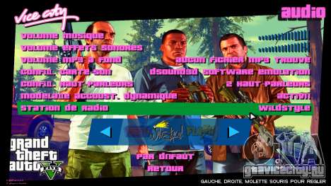 GTA 5 Trio Menu для GTA Vice City