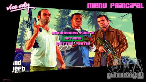 GTA 5 Trio Menu для GTA Vice City