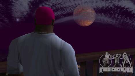 Планета вместо луны v7 для GTA San Andreas