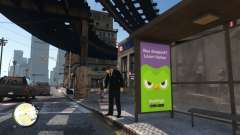 Bus Stop Ads для GTA 4
