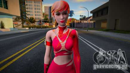 Fortnite - Sabina Burning Ember Ponytail v1 для GTA San Andreas