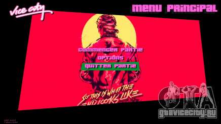 Hotline Miami Menu HD v11 для GTA Vice City