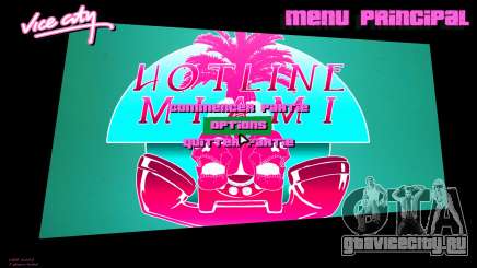 Hotline Miami Menu HD v18 для GTA Vice City