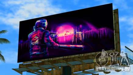 Hotline Miami Billboard 1 для GTA Vice City