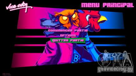 Hotline Miami Menu HD v13 для GTA Vice City