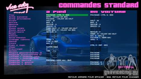 Porsche Menu 1 для GTA Vice City