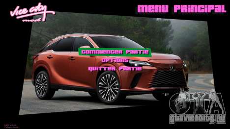 Lexus Menu 3 для GTA Vice City