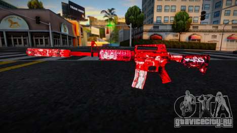 Red M4 для GTA San Andreas