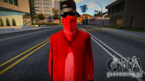 Bloods Skin 3 для GTA San Andreas