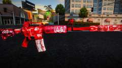 Red M4 для GTA San Andreas
