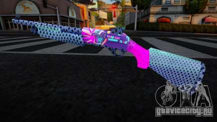 Gun Neon Racer - Chromegun для GTA San Andreas