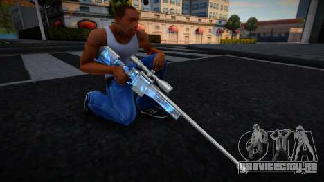 Blue Gun Sniper Rifle для GTA San Andreas