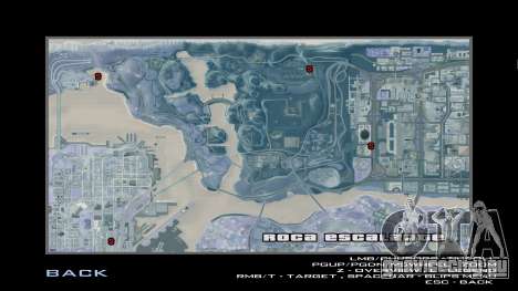 Детализированная карта в зимнем варианте для GTA San Andreas