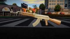 Gold AK47 Weapon для GTA San Andreas