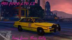 1985 Ford LTD LX - Taxi Vice City для GTA 5