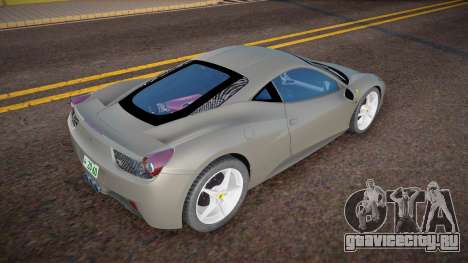2010 Ferrari 458 Italia Undercover Police для GTA San Andreas