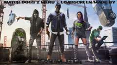 Watch Dogs 2 Menu and Loadscreen для GTA San Andreas