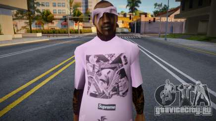 Ballas1 White Tshirt для GTA San Andreas