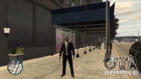 Black and White Unbottoned Suit для GTA 4