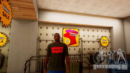 Black Levis T-Shirt (Replaces Homers T-Shirt) для GTA San Andreas Definitive Edition