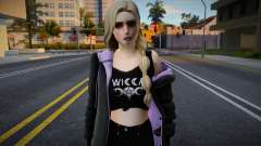 Girl Black Outfit для GTA San Andreas